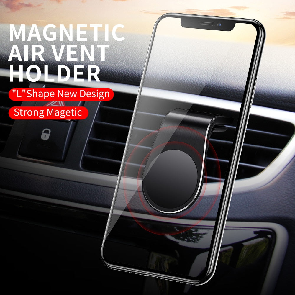 Minimalist Magnetic Car Phone Holder