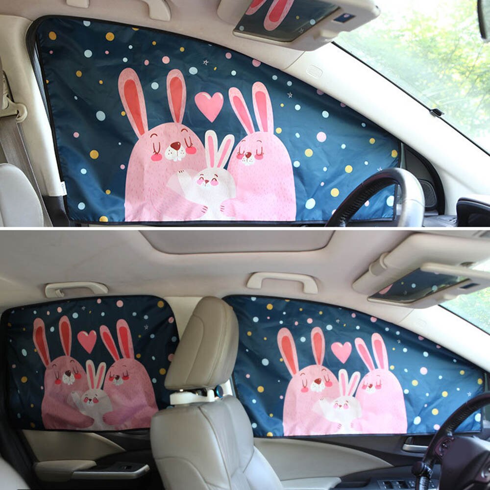 Magnetic Sunshade Cartoon Curtain